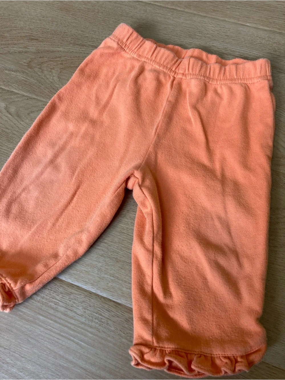 Carter's Y2K Orange Ruffle Hem Pants